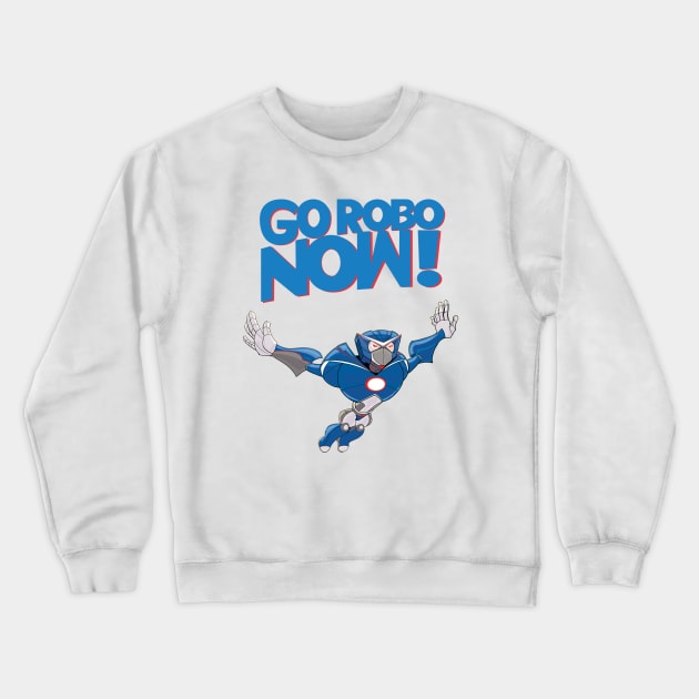 Go Robo Now Flying Crewneck Sweatshirt by GoRoboNow